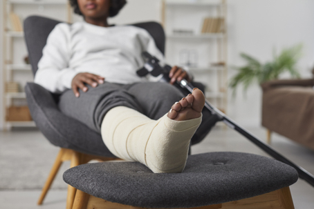 injured person at home